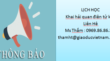 Mở Lớp Đào Tạo Nghiệp Vụ Khai Hải Quan Điện Tử – Khóa K9 tại Bắc Ninh Mở Lớp Đào Tạo Nghiệp Vụ Khai Hải Quan Điện Tử – Khóa K9 tại Bắc Ninh