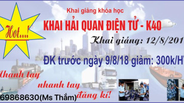 KHAI GIẢNG LỚP KHAI BÁO HẢI QUAN ĐIỆN TỬ KHÓA K12 TẠI HẢI PHÒNG KHAI GIẢNG LỚP KHAI BÁO HẢI QUAN ĐIỆN TỬ KHÓA K12 TẠI HẢI PHÒNG