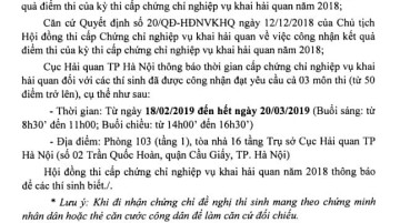 KHAI GIẢNG LỚP NGHIỆP VỤ KHAI HẢI QUAN K42 HÀ NỘI