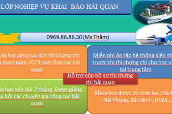 Khóa học khai thuê hải quan điện tử Khóa học khai thuê hải quan điện tử
