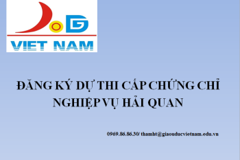 Đăng ký dự thi trực tuyến kỳ thi cấp chứng chỉ nghiệp vụ hải quan năm 2019 Đăng ký dự thi trực tuyến kỳ thi cấp chứng chỉ nghiệp vụ hải quan năm 2019