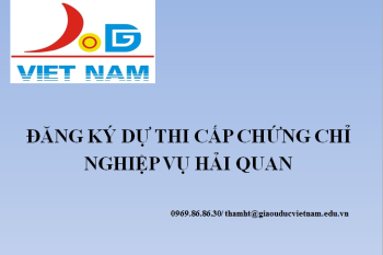 Đăng ký dự thi trực tuyến kỳ thi cấp chứng chỉ nghiệp vụ hải quan năm 2019