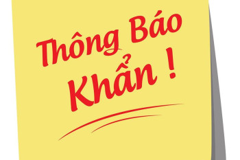 Thông báo khẩn Thông báo khẩn