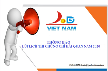 Thông báo lùi lịch thi chứng chỉ hải quan năm 2020 Thông báo lùi lịch thi chứng chỉ hải quan năm 2020