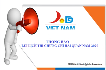 Thông báo lùi lịch thi chứng chỉ hải quan năm 2020