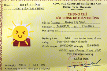 LỚP BỒI DƯỠNG KẾ TOÁN TRƯỞNG TẠI HẢI PHÒNG_ Chứng chỉ học viện tài chính LỚP BỒI DƯỠNG KẾ TOÁN TRƯỞNG TẠI HẢI PHÒNG_ Chứng chỉ học viện tài chính