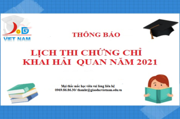 THÔNG BÁO VỀ VIỆC THI CHỨNG CHỈ NGHIỆP VỤ HẢI QUAN NĂM 2021 THÔNG BÁO VỀ VIỆC THI CHỨNG CHỈ NGHIỆP VỤ HẢI QUAN NĂM 2021