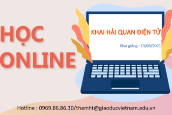TUYỂN SINH LỚP KHAI HẢI QUAN ĐIỆN TỬ ONLINE THÁNG 6/2021 TUYỂN SINH LỚP KHAI HẢI QUAN ĐIỆN TỬ ONLINE THÁNG 6/2021