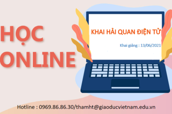 TUYỂN SINH LỚP KHAI HẢI QUAN ĐIỆN TỬ ONLINE THÁNG 6/2021