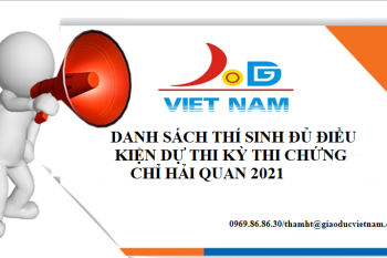 DANH SÁCH THÍ SINH ĐĂNG KÝ DỰ THI KỲ THI CẤP CHỨNG CHỈ NGHIỆP VỤ HẢI QUAN DANH SÁCH THÍ SINH ĐĂNG KÝ DỰ THI KỲ THI CẤP CHỨNG CHỈ NGHIỆP VỤ HẢI QUAN