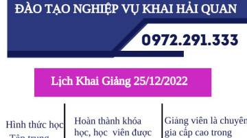 THÔNG BÁO KHAI GIẢNG LỚP KHAI HẢI QUAN THÁNG 03/2022 THÔNG BÁO KHAI GIẢNG LỚP KHAI HẢI QUAN THÁNG 03/2022