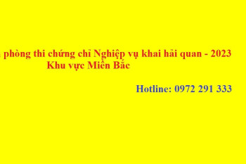 Danh sách phòng thi và thời gian và thời gian thi khu vực MIỀN BẮC