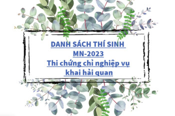 DANH SÁCH Thí sinh thi khu vực Miền Nam