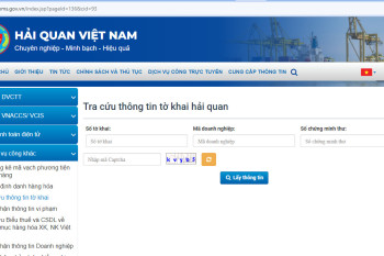 Hướng dẫn cách tra cứu tờ khai hải quan Hướng dẫn cách tra cứu tờ khai hải quan