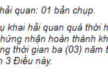 CHỨNG CHỈ HẢI QUAN CÓ THỜI HẠN BAO LÂU? CÁCH GIA HẠN NHƯ THẾ NÀO? CHỨNG CHỈ HẢI QUAN CÓ THỜI HẠN BAO LÂU? CÁCH GIA HẠN NHƯ THẾ NÀO?